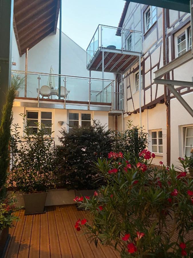 Das Schiefe Haus Wohnung Starkenburg Heppenheim  Luaran gambar
